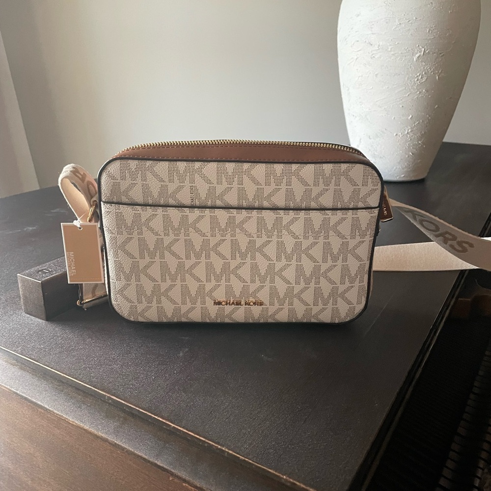 Michael Kors Beige Crossbody Bag